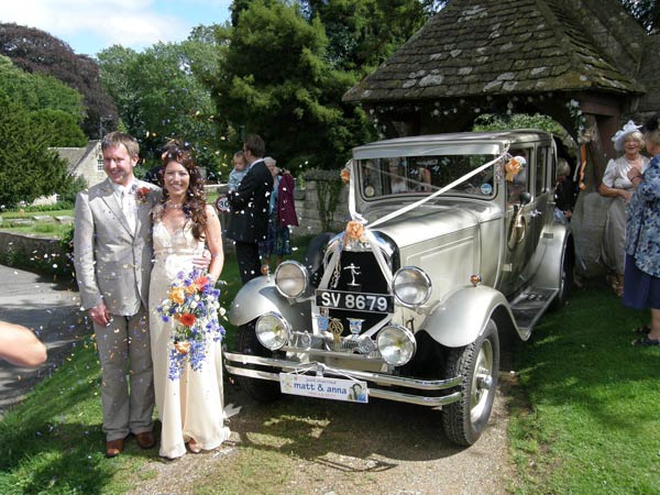 Gloucestershire wedding car hire